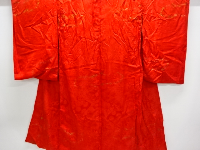 アンティーク　紋錦紗金砂子雲模様長襦袢